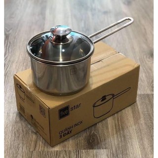 Giadunghoanmy Nồi Inox Nấu Cháo, Quánh Bột Inox 3 Đáy Đun Từ Cao Cấp