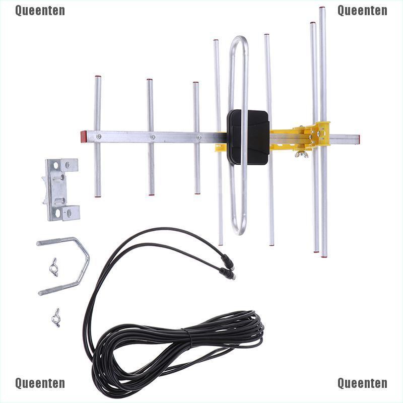 Ăng Ten Khuếch Đại Tín Hiệu 8 Yagi 100m Cho Tv 10db Uhf/Vhf/Fm Hdtv
