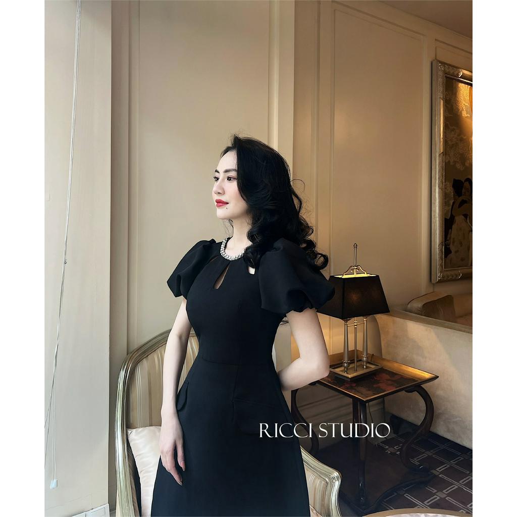 Váy V18 Ciara Dress Ricci thiết kế chất liệu vải taffta cao cấp | RICCI OFFICIAL