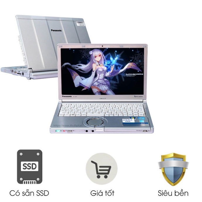 Laptop Panasonic SZ màn 12.1 inch - Có bản SSD mỏng nhẹ