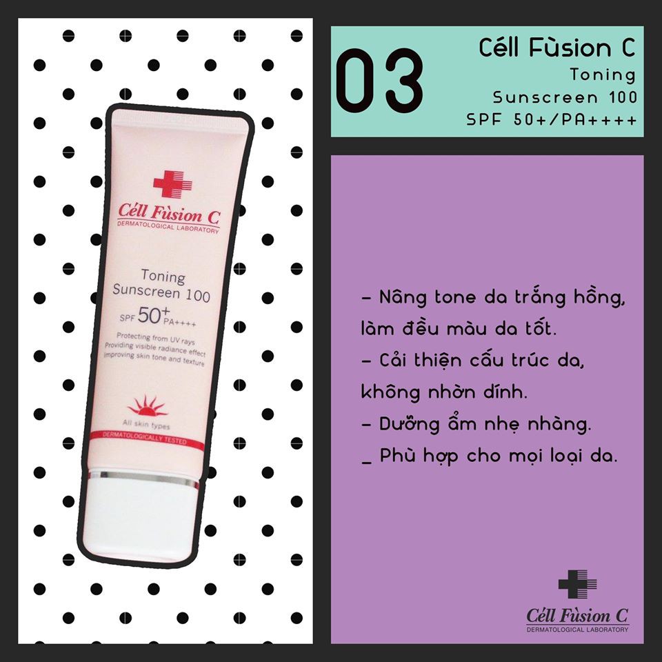 Chống nắng Cell Fusion C Toning Sunscreen [COCOLUX]