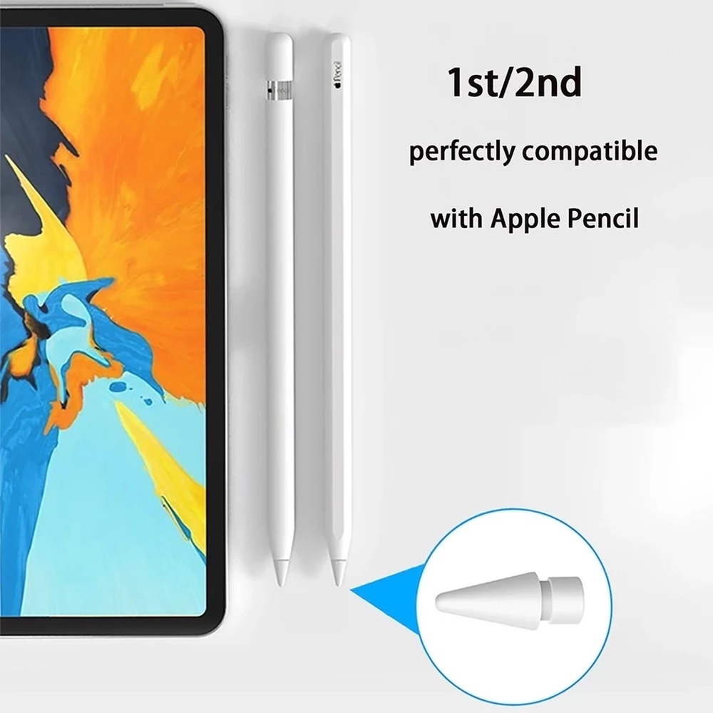 1 Đầu Thay Thế Màu Trắng Tương Thích Với Bút Cảm Ứng For Apple Pencil 1st/2nd Gen / Chống Mòn