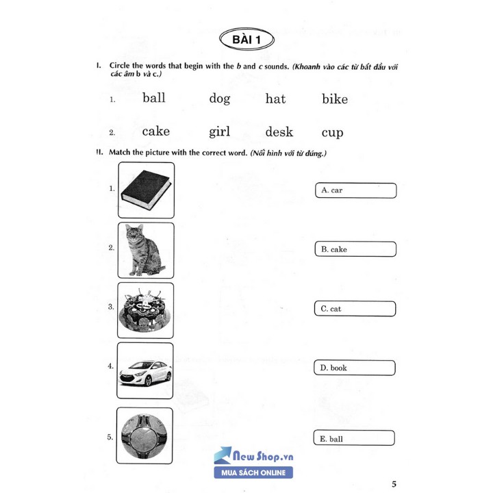 Sách - Vở Ôn Tập Hè Tiếng Anh 1 - Theo Chương Trình Giáo Dục Phổ Thông Mới