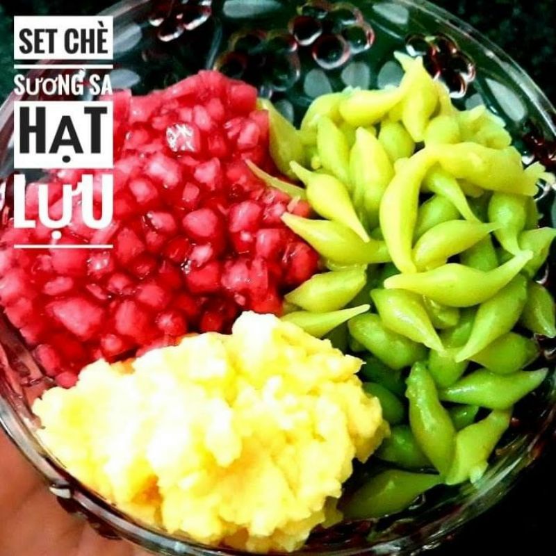 Set Chè Sương Sa Hạt Lựu Đầy Đủ Nguyên Liệu ⚠️Lẻ = Sỉ ⚠️[FREE SHIP]TỪ ĐƠN 50K