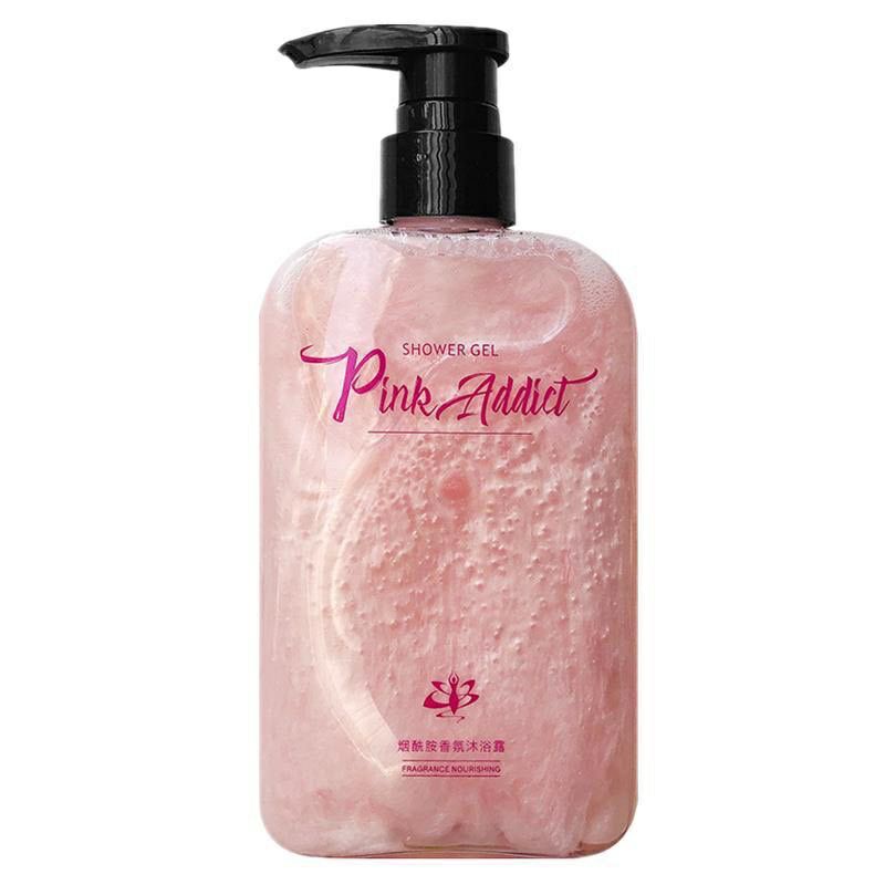 Hộp sữa tắm nước hoa Pink Addict nhũ hồng đỏ