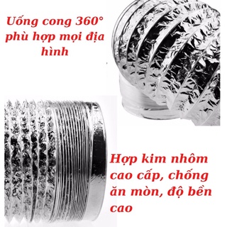 Ống bạc hút mùi thông gió Ø150*8m