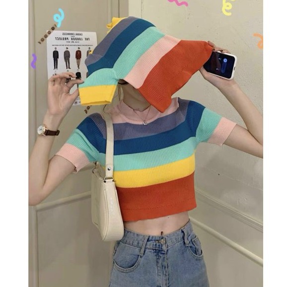 Áo len croptop sắc màu - A94 MVP | BigBuy360 - bigbuy360.vn