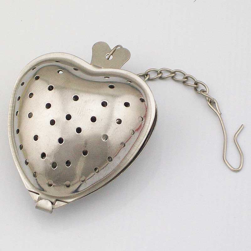 Dụng cụ lọc trà hình trái tim bằng thép không gỉ