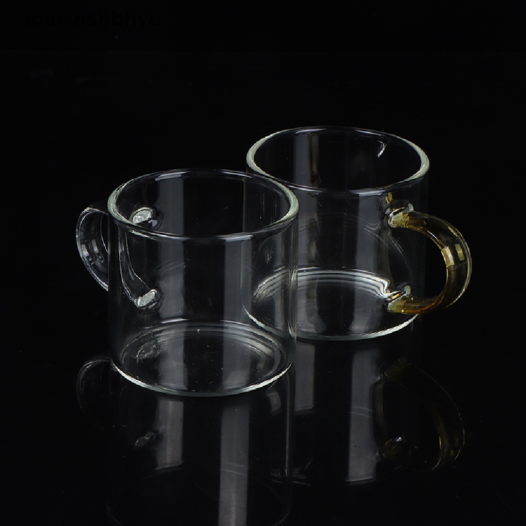 Cốc trà bằng thủy tinh borosie trong suốt cách nhiệt có tay cầm 80ml