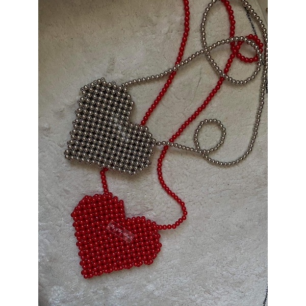 Lily Mini Sliver Heart Bag 🌈Túi Đeo Chéo Mini Hình Trái Tim Phong Cách Cá Tính