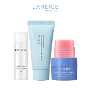 [HB gift] Bộ Quà Tặng Sữa Rửa Mặt Waterbank Blue HA Cleansing Foam, Nước Cân Bằng White Dew và Mặt Nạ Môi Laneige