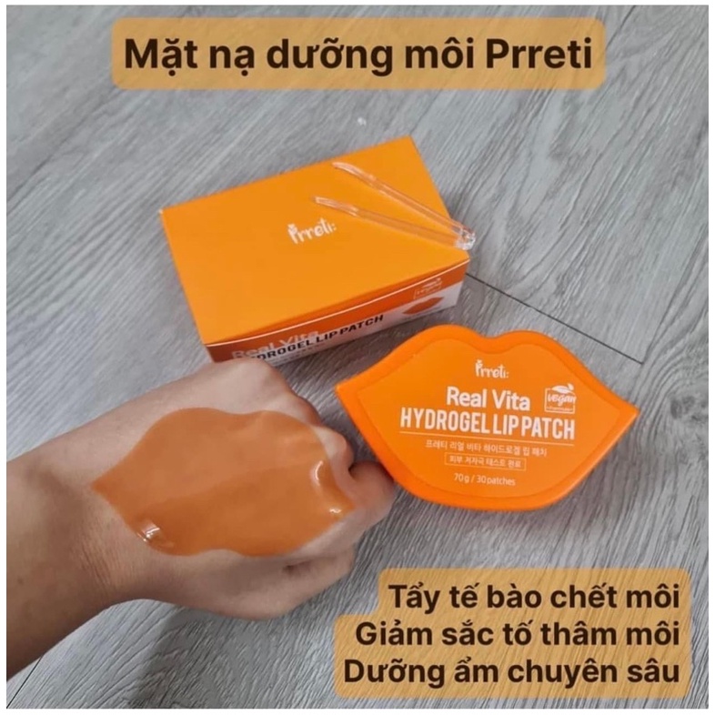 Mặt Nạ Dưỡng Môi Real Vita Pretti Hydrogel Lip Patch