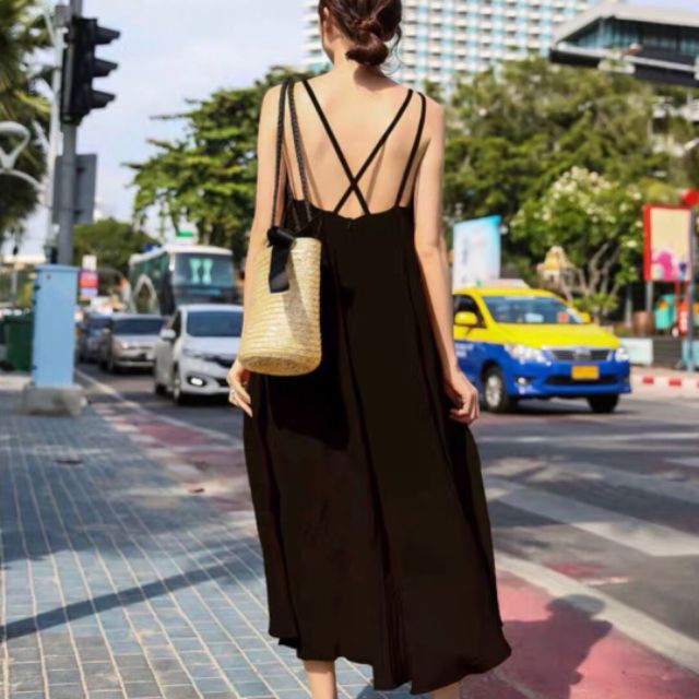 Đầm Maxi Đan Dây - MS929➿2 Dây mát mẻ xuống phố thôi nè. Form maXi diện vô tư luôn cả nhà ạ.Chị em bầu bí bon chen được