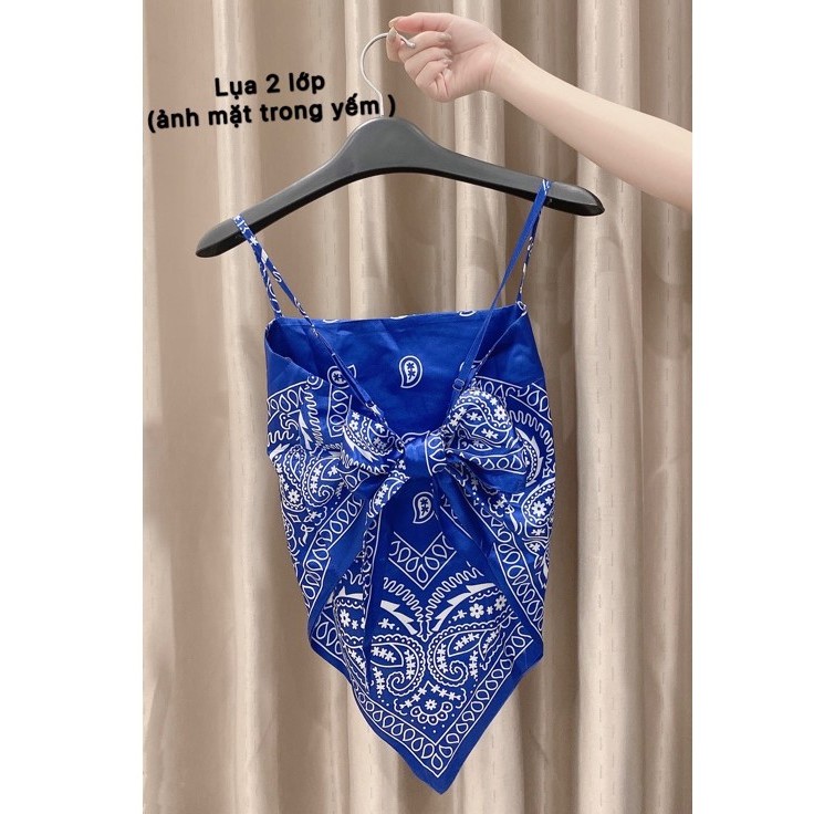 🔴Áo Yếm Nữ 2 Dây Họa Tiết , Áo yếm Hai Dây Lụa Cao Cấp 2 lơp Chuẩn DángTừ 38kg - 63kg tại LYC-STORE | BigBuy360 - bigbuy360.vn