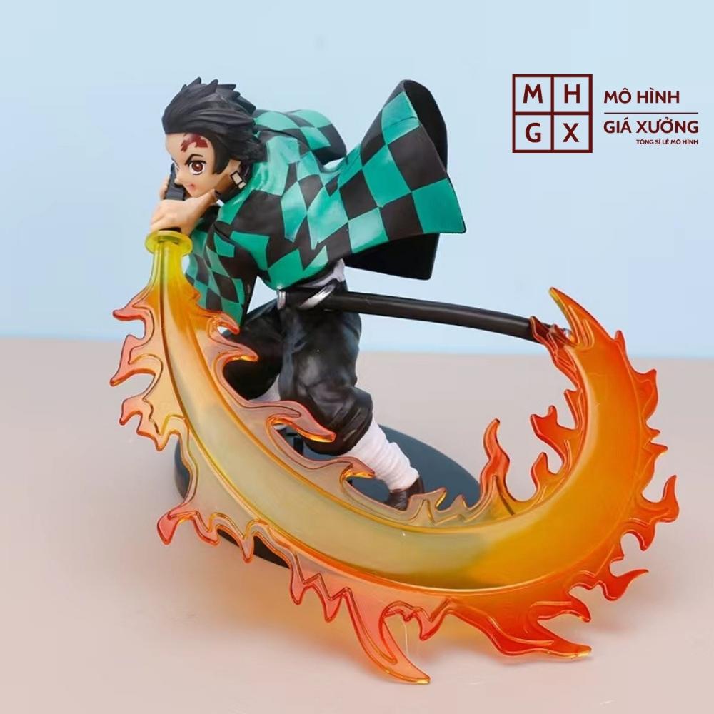 Mô Hình Kamado Tanjirou chiến đấu Cực Ngầu - Hiệu ứng kiếm đẹp - Kimetsu No Yaiba - figure thanh gươm diệt quỷ