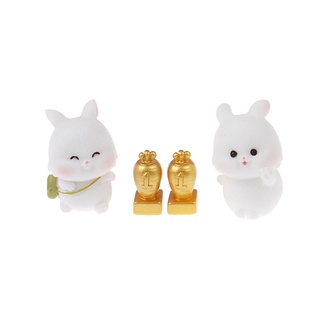 Mô Hình Thỏ Mini Trang Trí Xinh Xắn