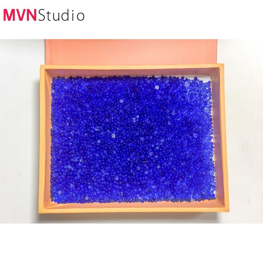 MVN Studio - Gói 500g hạt chống ẩm, hạt hút ẩm màu xanh cho máy ảnh tặng kèm 5 túi giấy vải đựng hạt