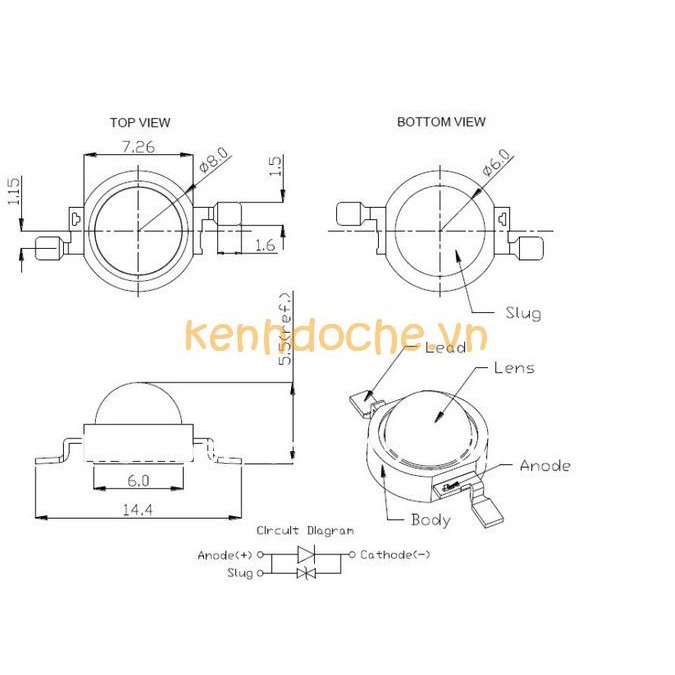 Led luxeon 1W | BigBuy360 - bigbuy360.vn