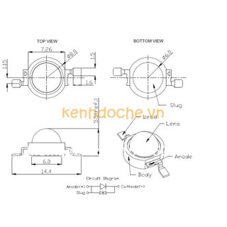 Led luxeon 1W