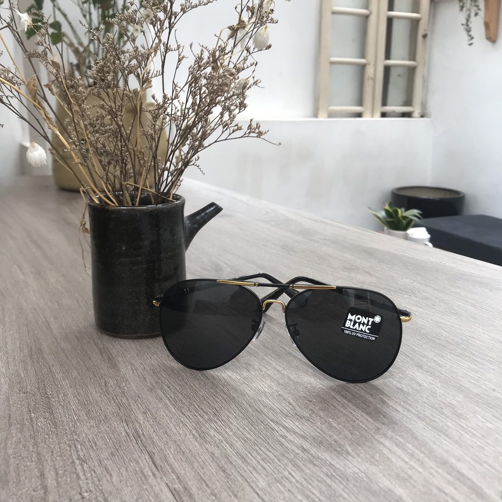 Kính râm thời trang nam,hàng cao cấp MontBlanc chống tia cực tím, hạn chế tối đa bức xạ có hại cho mắt -5000