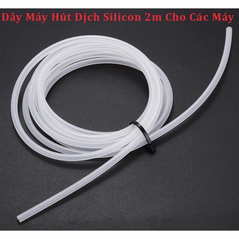 2 met Dây silicon dùng cho các loại máy hút dịch mũi đờm Yuwell, Lucass, Kaneko