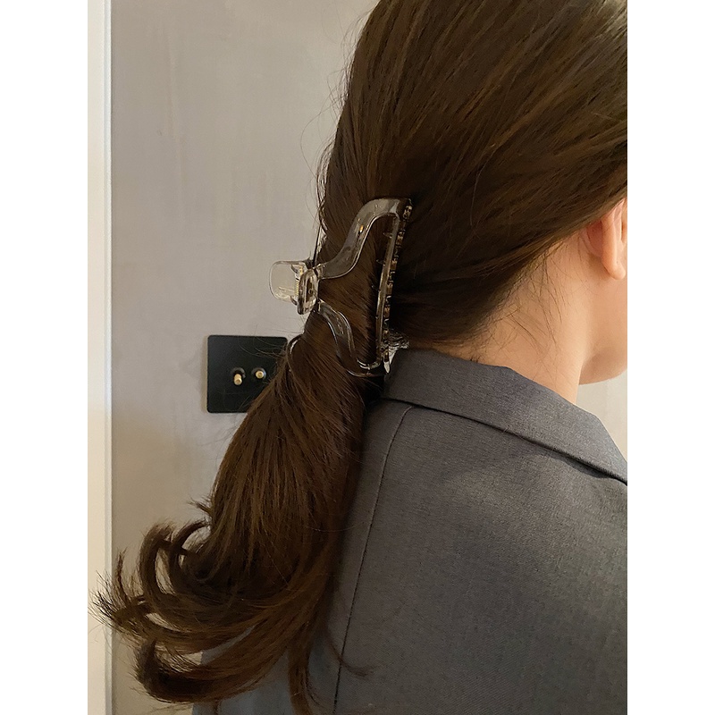 Kẹp tóc nhựa trong suốt sang chảnh KT58