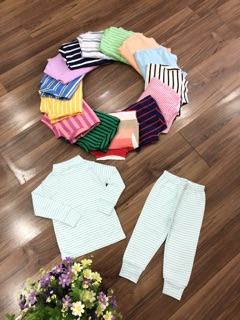 Combo bộ kẻ dài tay cho bé