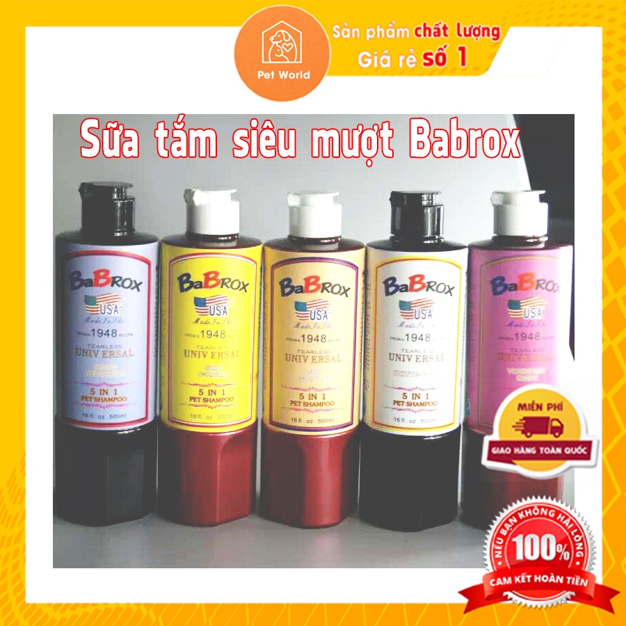sữa tắm babrox _ sữa tắm dành cho thú cưng