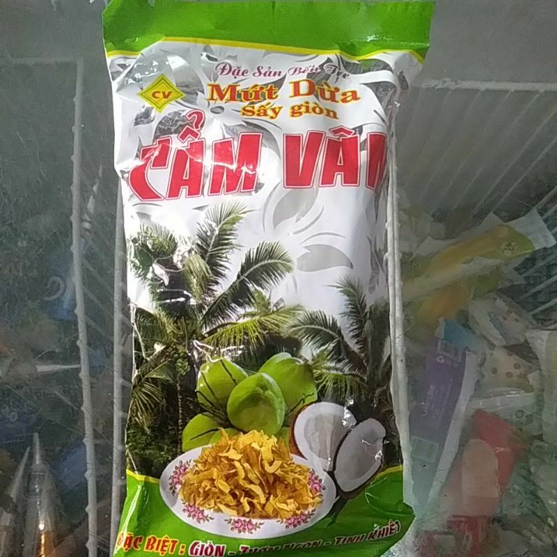 mứt dừa sấy giòn