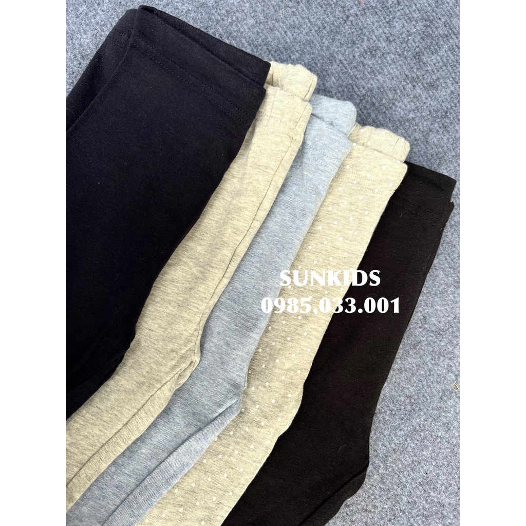Quần legging đùi bé gái chất cotton hàng xuất Hàn