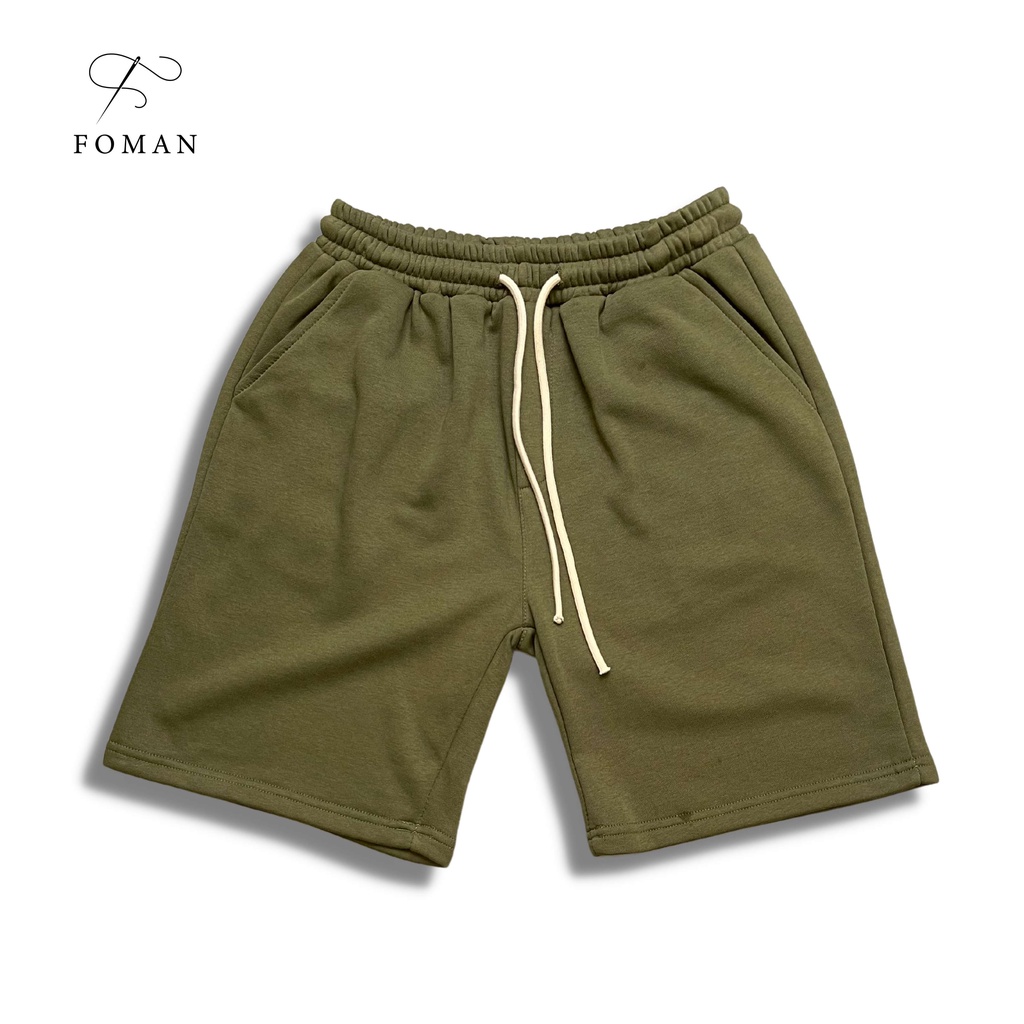 Quần Short Basic Nam Nữ FOMAN vải Cotton chân cua Form Unisex thiết kế Trẻ Trung Cá Tính