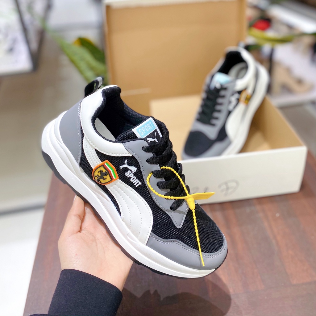 (ẢNH THẬT) GIÀY THỂ THAO NAM PHỐI MÀU TRẺ TRUNG DÀNH CHO MỌI LỨA TUỔI - T143 SPORT