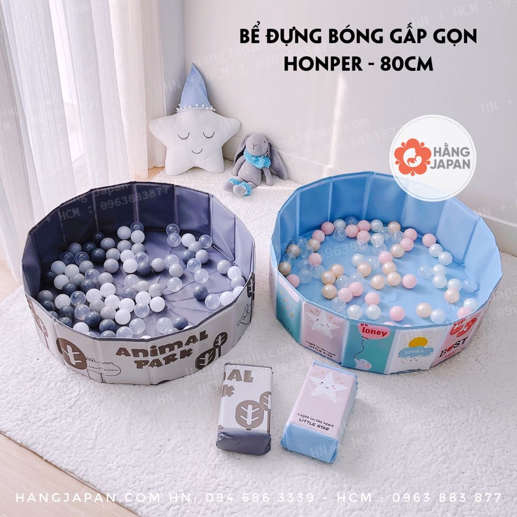 Bể bóng bể bơi gấp gọn Honper đa năng nhẹ gọn 80cm, quây bóng