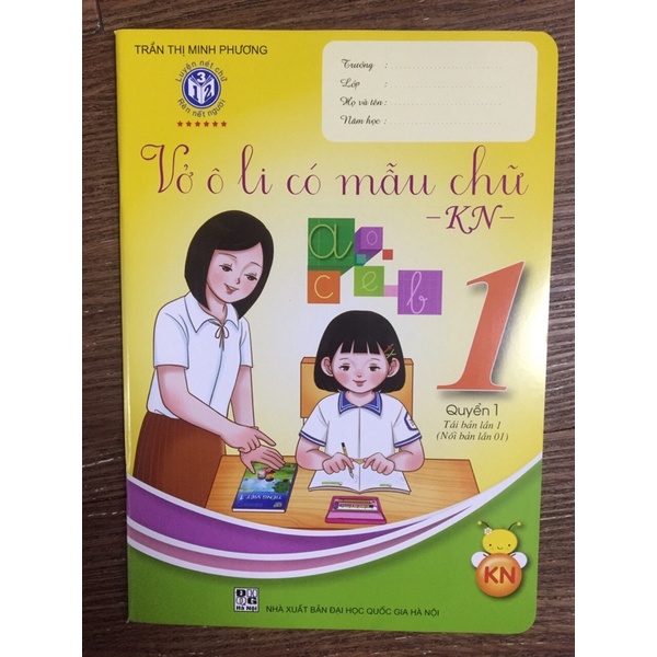 Sách - Vở ô li có mẫu chữ lớp 1 - Kết nối tri thức - kèm bọc sách