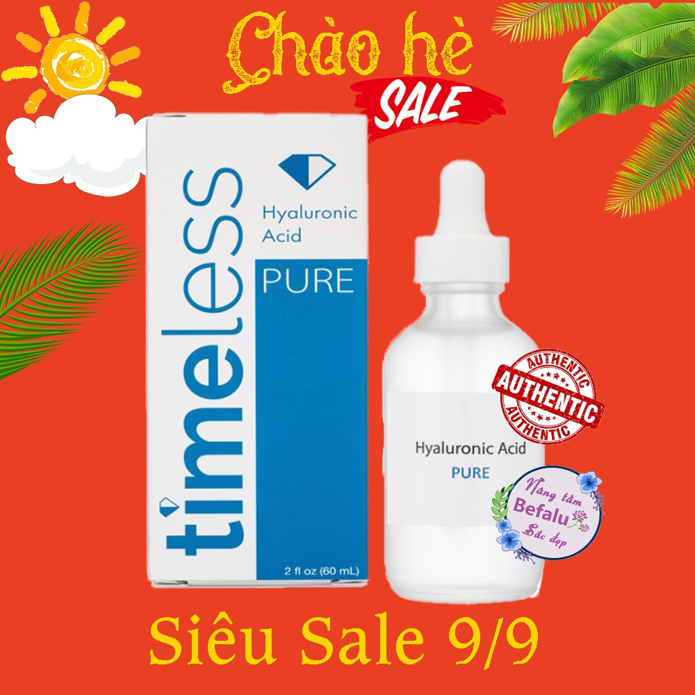 Timeless Pure Hyaluronic Acid Serum Cấp Nước Tạo Ẩm Cho Da 30/60ml