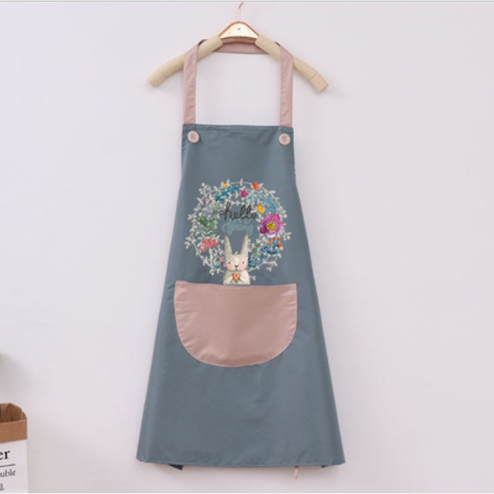 Tạp Dề Chống Thấm Có Túi Để Điện Thoại Và Chỗ Lau Tay Tiện Lợi