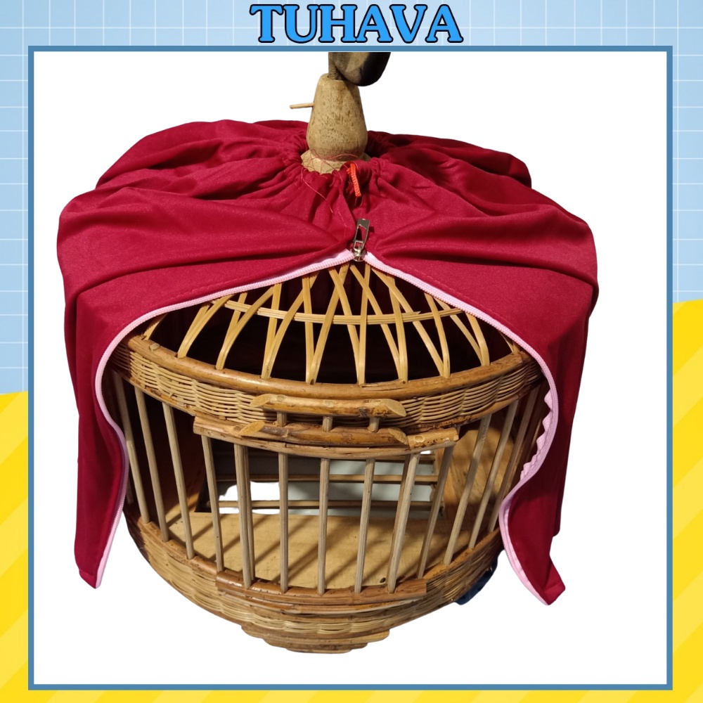 Áo lồng cu gáy áo vải chùm phủ lồng chim cu gáy phụ kiện lồng chim Tuhava