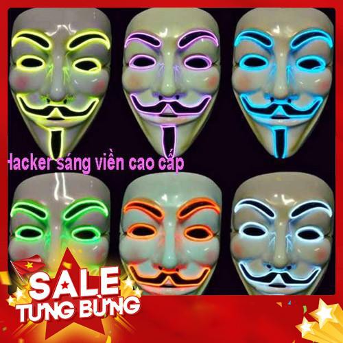 - Hàng nhập khẩu MẶT NẠ HÓA TRANG HACKER anonymous đèn led viền cao cấp chính hãng Liên hệ mua hàng 084.209.1989