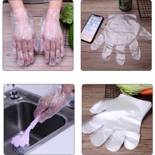 Set 100 găng tay nylon dùng một lần tiện lợi