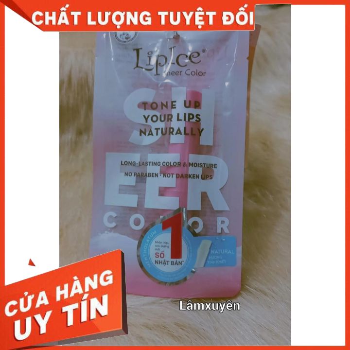 Son Dưỡng Môi Mềm Mại Tự Nhiên LipIce Sheer Color 2.4g   FREESHIP  giúp môi luôn mềm mịn và căng mướt và giữ màu môi