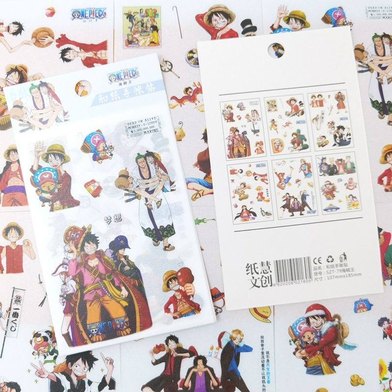 Sticker Hình dán One piece Đảo hải tặc Hình dán truyện tranh hoạt hình anime manga washi tape