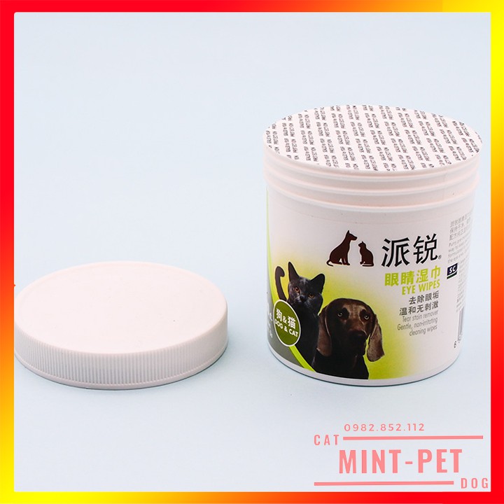 Bông Khăn Lau Vết Ố Mắt Cho Chó Mèo #MintPet