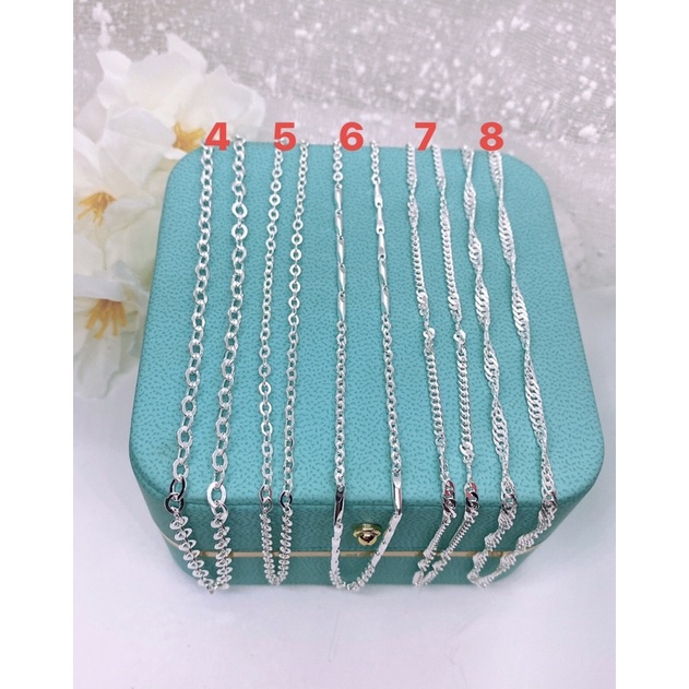 Dây chuyền nhiều mẫu bạc ta dài tầm 45cm