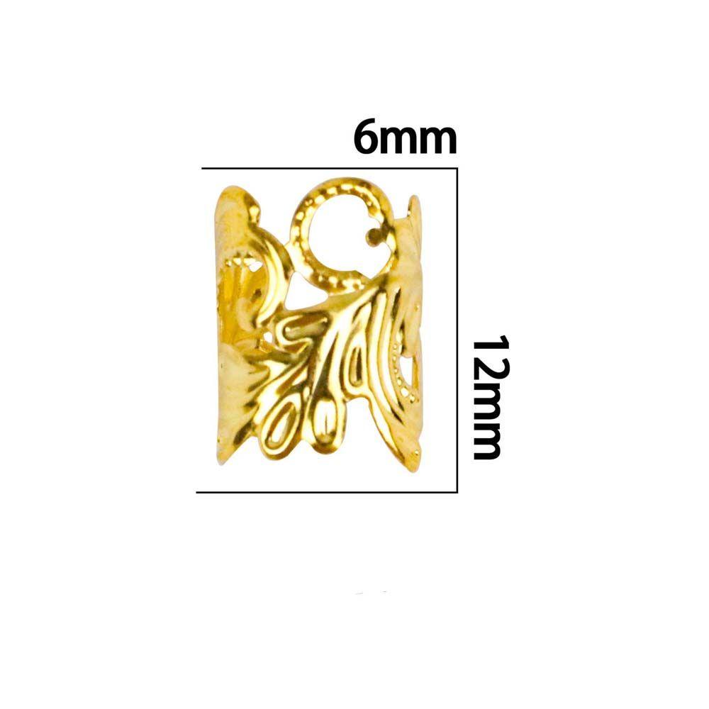 ANEMONE Phụ Kiện Trang Trí Tóc Giả Bằng Kim Loại Màu Sắc Bạc Phong Cách Châu Phi