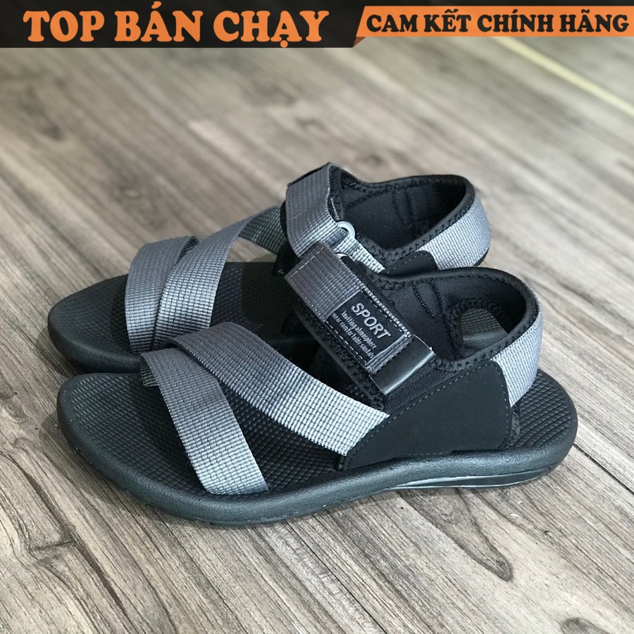 Giày xăng đan nữ quai chéo vải dù cotton RV871G - Sandal nữ Rova