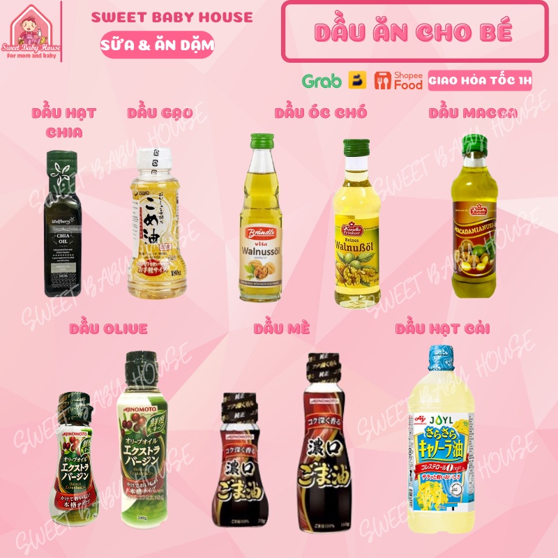 Dầu óc chó Đức 100ml cho bé ăn dặm từ 6 tháng. Date 5/2023 - Sweet Baby House