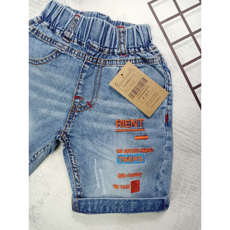 Quần đùi jean  Flash sale  quần lửng jean bé trai 7-20kg chất jeans mềm