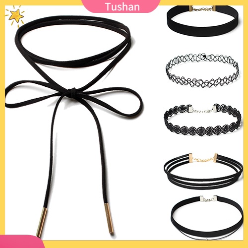 Bộ 6 vòng cổ choker xinh xắn thời trang cá tính cho nữ