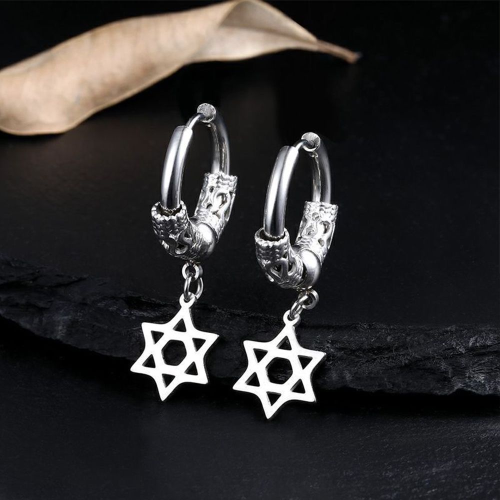 Bông tai tròn bằng thép không gỉ màu sắc đơn giản phong cách hip hop Hàn Quốc cho nữ