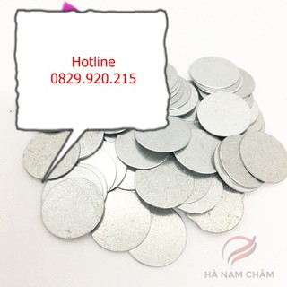 nam châm 1 mặt kích thước phi 10 mm dày 2 ly - có kèm sắt